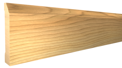 Profile View of Base Molding, product number BA-316-024-1-MA - 3/4" x 3-1/2" Maple Base - $5.71/ft sold by American Wood Moldings