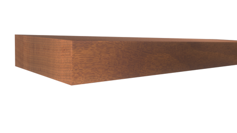 Profile View of Standard Size 1x3 Honduras Mahogany Boards - $6.36/ft sold by American Wood Moldings