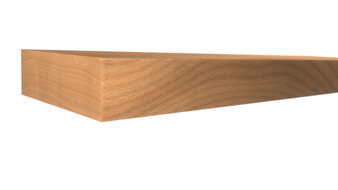 Profile View of Standard Size 1x3 Philippine Mahogany Boards - $4.52/ft sold by American Wood Moldings