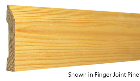 Profile View of Base Molding, product number BA-300-014-1-FPI - 7/16" x 3" Finger Joint Pine Base - $0.52/ft sold by American Wood Moldings