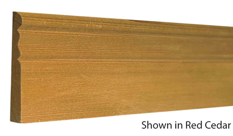 Profile View of Base Molding, product number BA-304-010-1-CE - 5/16" x 3-1/8" Red Cedar Base - $3.84/ft sold by American Wood Moldings
