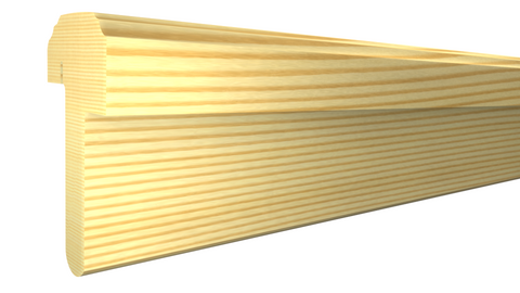 Profile View of Exterior Astragal Molding, product number AS-300-116-1-CP - 1-1/2" x 3" Clear Pine Exterior Astragal - $17.25/ft sold by American Wood Moldings