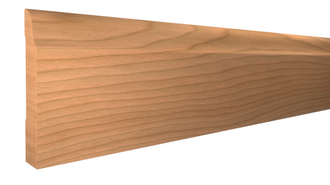 Profile View of Base Molding, product number BA-308-018-3-CH - 9/16" x 3-1/4" Cherry Base - $3.70/ft sold by American Wood Moldings