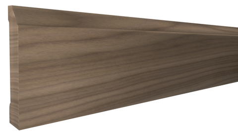 Profile View of Base Molding, product number BA-316-024-1-WA - 3/4" x 3-1/2" Walnut Base - $7.92/ft sold by American Wood Moldings