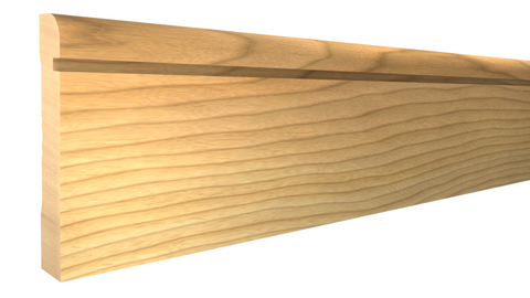 Profile View of Base Molding, product number BA-400-022-1-MA - 11/16" x 4" Maple Base - $5.70/ft sold by American Wood Moldings