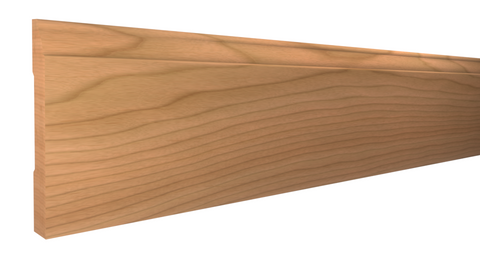 Profile View of Base Molding, product number BA-408-018-4-CH - 9/16" x 4-1/4" Cherry Base - $4.70/ft sold by American Wood Moldings