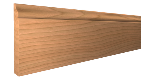Profile View of Base Molding, product number BA-416-024-2-CH - 3/4" x 4-1/2" Cherry Base - $4.98/ft sold by American Wood Moldings