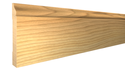 Profile View of Base Molding, product number BA-416-024-2-MA - 3/4" x 4-1/2" Maple Base - $6.05/ft sold by American Wood Moldings