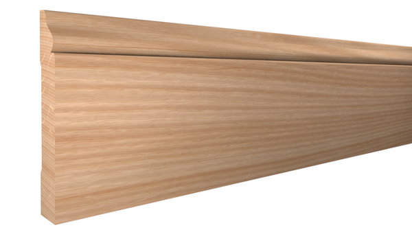 Profile View of Base Molding, product number BA-416-024-2-RO - 3/4" x 4-1/2" Red Oak Base - $3.60/ft sold by American Wood Moldings