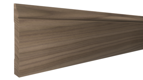 Profile View of Base Molding, product number BA-416-024-2-WA - 3/4" x 4-1/2" Walnut Base - $11.58/ft sold by American Wood Moldings