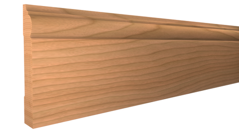 Profile View of Base Molding, product number BA-420-024-1-CH - 3/4" x 4-5/8" Cherry Base - $5.12/ft sold by American Wood Moldings