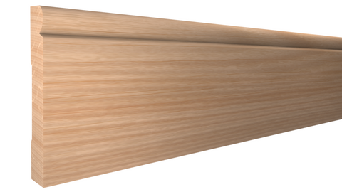 Profile View of Base Molding, product number BA-420-024-2-RO - 3/4" x 4-5/8" Red Oak Base - $3.70/ft sold by American Wood Moldings