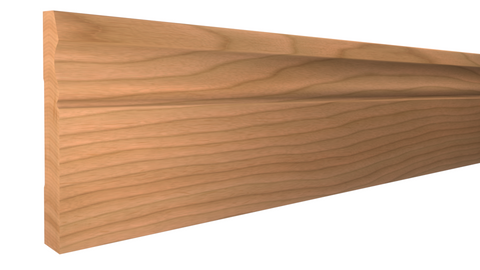 Profile View of Base Molding, product number BA-420-024-3-CH - 3/4" x 4-5/8" Cherry Base - $5.12/ft sold by American Wood Moldings