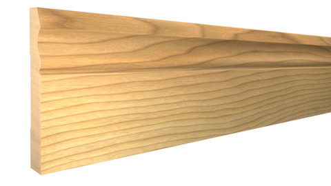 Profile View of Base Molding, product number BA-420-024-3-MA - 3/4" x 4-5/8" Maple Base - $6.21/ft sold by American Wood Moldings