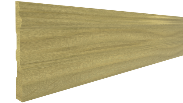 Profile View of Base Molding, product number BA-516-022-1-PO - 11/16" x 5-1/2" Poplar Base - $3.41/ft sold by American Wood Moldings
