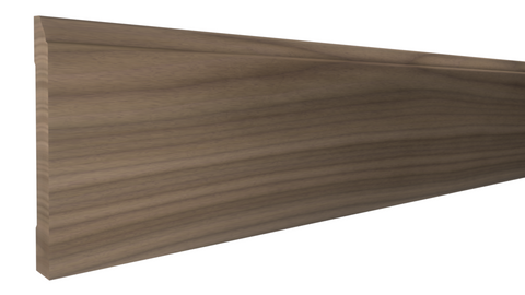 Profile View of Base Molding, product number BA-518-024-1-WA - 3/4" x 5-9/16" Walnut Base - $14.31/ft sold by American Wood Moldings