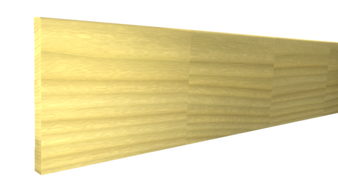 Profile View of Base Molding, product number BA-708-024-1-FPO - 3/4" x 7-1/4" Finger Joint Poplar Base - $3.57/ft sold by American Wood Moldings
