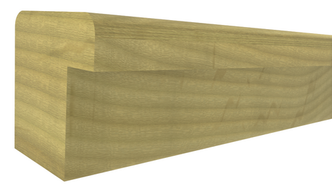 Profile View of Backband Molding, product number BB-102-102-1-PO - 1-1/16" x 1-1/16" Poplar Backband - $2.25/ft sold by American Wood Moldings