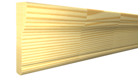Profile View of Casing Molding, product number CA-314-102-1-FPI - 1-1/16" x 3-7/16" Finger Joint Pine Casing - $2.40/ft sold by American Wood Moldings