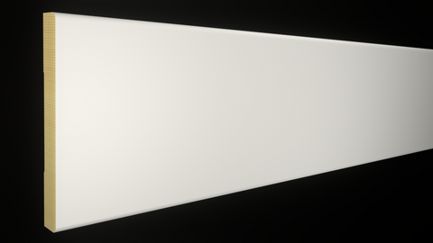 Profile View of Casing Molding, product number CA-316-022-5-PF - 11/16" x 3-1/2" Primed Finger Joint Casing - $2.04/ft sold by American Wood Moldings