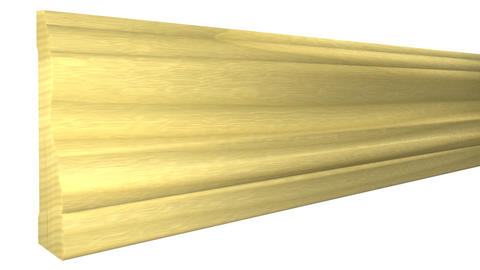 Profile View of Casing Molding, product number CA-400-100-1-PO - 1" x 4" Poplar Casing - $3.98/ft sold by American Wood Moldings