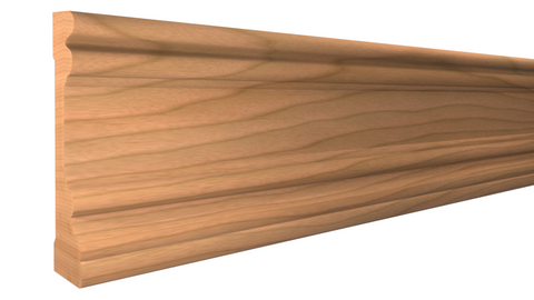 Profile View of Casing Molding, product number CA-408-102-1-CH - 1-1/16" x 4-1/4" Cherry Casing - $7.92/ft sold by American Wood Moldings