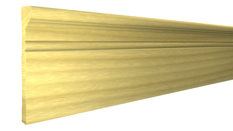 Profile View of Casing Molding, product number CA-708-116-1-PO - 1-1/2" x 7-1/4" Poplar Casing - $12.53/ft sold by American Wood Moldings