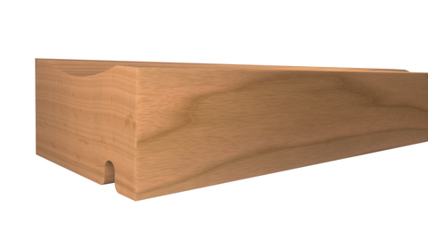 Profile View of Counter and Cabinet Component Molding, product number CC-116-025-1-CH - 25/32" x 1-1/2" Cherry Counter and Cabinet Components - $2.94/ft sold by American Wood Moldings