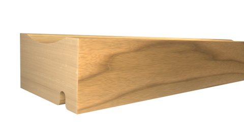 Profile View of Counter and Cabinet Component Molding, product number CC-116-025-1-MA - 25/32" x 1-1/2" Maple Counter and Cabinet Components - $3.09/ft sold by American Wood Moldings