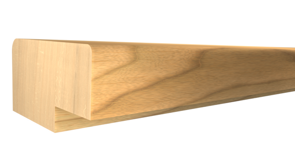 Profile View of Counter and Cabinet Component Molding, product number CC-120-024-1-MA - 3/4" x 1-5/8" Maple Counter and Cabinet Components - $2.87/ft sold by American Wood Moldings
