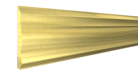 Profile View of Chair Rail Molding, product number CH-330-024-2-PO - 3/4" x 3-15/16" Poplar Chair Rail - $4.40/ft sold by American Wood Moldings