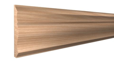 Profile View of Chair Rail Molding, product number CH-330-024-2-RO - 3/4" x 3-15/16" Red Oak Chair Rail - $5.88/ft sold by American Wood Moldings