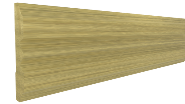 Profile View of Stair Handrail Molding, product number SHR-408-024-1-PO - 1-3/4" x 4-1/4" Poplar Chair Rail - $4.75/ft sold by American Wood Moldings