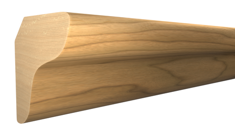 Profile View of Cove Molding, product number CO-024-024-3-MA - 3/4" x 3/4" Maple Cove - $2.85/ft sold by American Wood Moldings