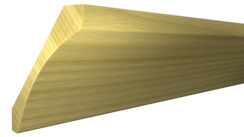 Profile View of Cove Molding, product number CO-506-026-1-PO - 13/16" x 5-3/16" Poplar Cove - $4.65/ft sold by American Wood Moldings