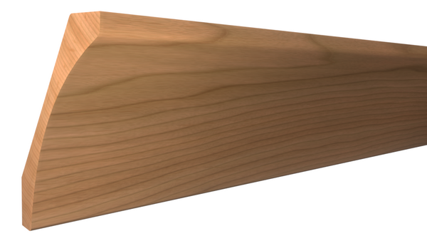 Profile View of Cove Molding, product number CO-514-030-1-CH - 15/16" x 5-7/16" Cherry Cove - $8.42/ft sold by American Wood Moldings