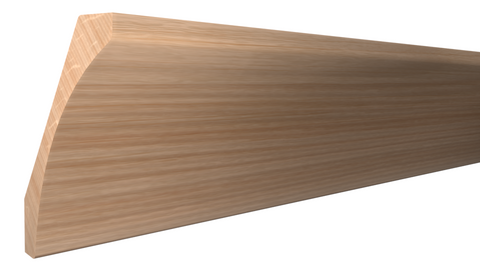 Profile View of Cove Molding, product number CO-514-030-1-RO - 15/16" x 5-7/16" Red Oak Cove - $5.12/ft sold by American Wood Moldings