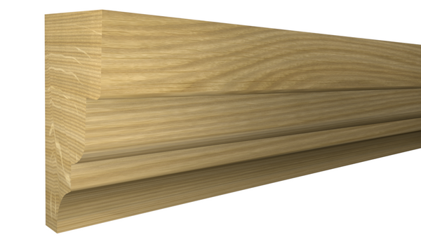 Profile View of Crown Molding, product number CR-110-024-1-WO - 3/4" x 1-5/16" White Oak Crown - $5.25/ft sold by American Wood Moldings