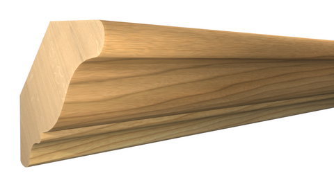 Profile View of Crown Molding, product number CR-120-016-1-MA - 1/2" x 1-5/8" Maple Crown - $2.55/ft sold by American Wood Moldings
