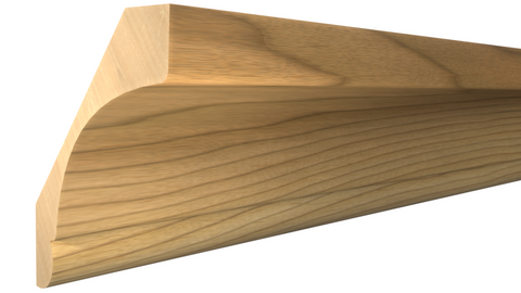 Profile View of Crown Molding, product number CR-216-024-1-MA - 3/4" x 2-1/2" Maple Crown - $4.11/ft sold by American Wood Moldings