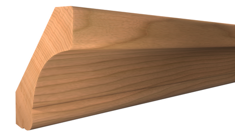 Profile View of Crown Molding, product number CR-224-026-1-CH - 13/16" x 2-3/4" Cherry Crown - $3.54/ft sold by American Wood Moldings