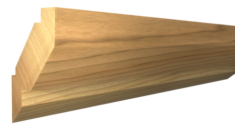Profile View of Crown Molding, product number CR-310-028-1-HI - 7/8" x 3-5/16" Hickory Crown - $4.28/ft sold by American Wood Moldings