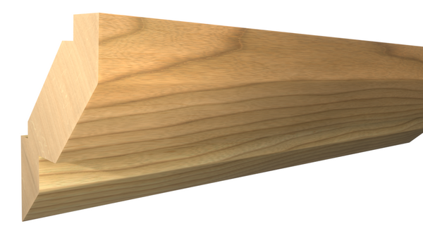Profile View of Crown Molding, product number CR-310-028-1-MA - 7/8" x 3-5/16" Maple Crown - $4.75/ft sold by American Wood Moldings