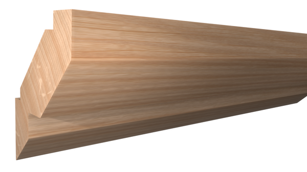 Profile View of Crown Molding, product number CR-310-028-1-RO - 7/8" x 3-5/16" Red Oak Crown - $2.80/ft sold by American Wood Moldings