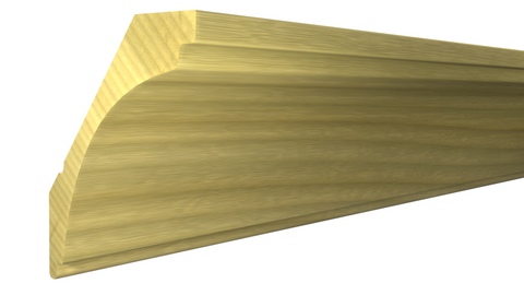 Profile View of Crown Molding, product number CR-400-026-1-PO - 13/16" x 4" Poplar Crown - $3.00/ft sold by American Wood Moldings