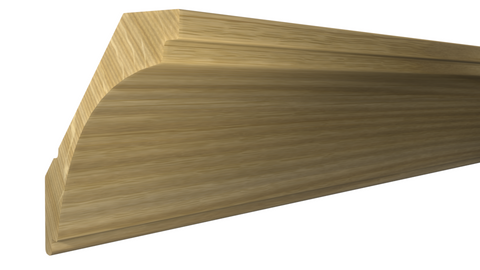 Profile View of Crown Molding, product number CR-400-026-1-WO - 13/16" x 4" White Oak Crown - $8.55/ft sold by American Wood Moldings