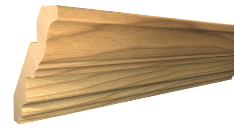 Profile View of Crown Molding, product number CR-404-024-1-MA - 3/4" x 4-1/8" Maple Crown - $5.50/ft sold by American Wood Moldings