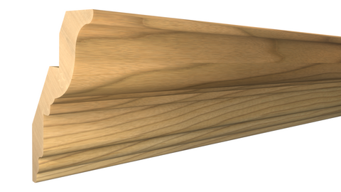 Profile View of Crown Molding, product number CR-404-026-1-MA - 13/16" x 4-1/8" Maple Crown - $5.50/ft sold by American Wood Moldings
