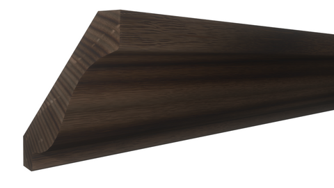 Profile View of Crown Molding, product number CR-406-024-1-AS - 3/4" x 4-3/16" Ash Crown - $3.87/ft sold by American Wood Moldings