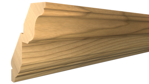 Profile View of Crown Molding, product number CR-412-028-1-MA - 7/8" x 4-3/8" Maple Crown - $6.28/ft sold by American Wood Moldings